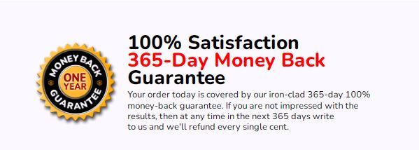 the mindquell 365 day money back guarantee